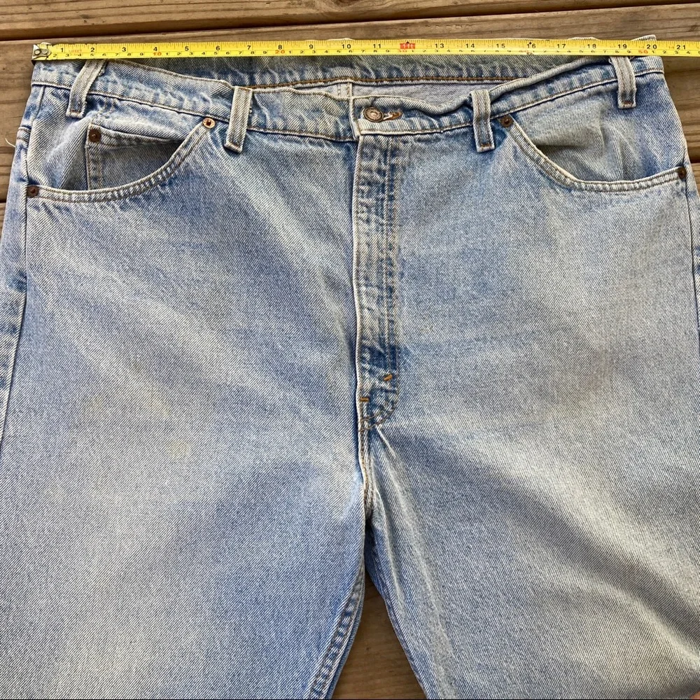 Vintage 505 Levi's Jeans Orange Tab - Picture 5 of 9